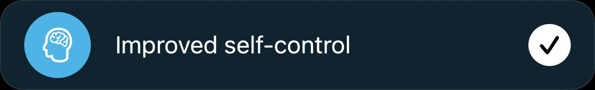 Self Control